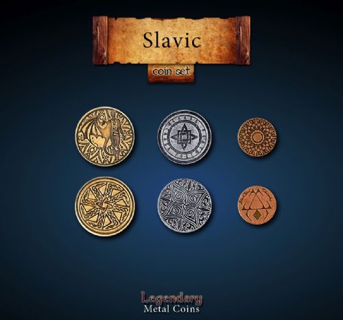 Slavic Coin Set Legendary Metal Coins